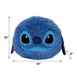 Disney Lilo & Stitch Stitch Fun 16" Furry Round Pillow with Embroidered Face